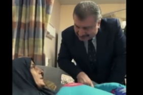 Bakan Koca Gazzeli hastaların yanında..