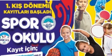 Kayseri Büyükşehir Belediyespor kış okulu kayıtları başladı