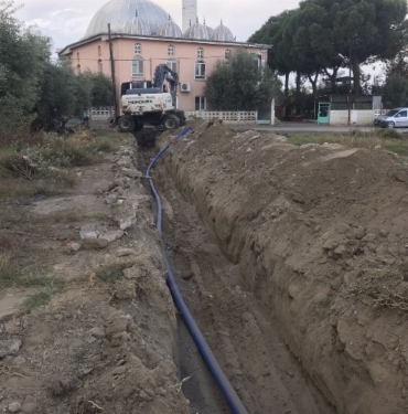 Manisa Salihli'de sanayinin içme suyu hattı yenileniyor