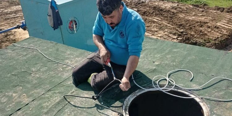 Manisa Sarıgöl'de yeni kuyu faaliyette