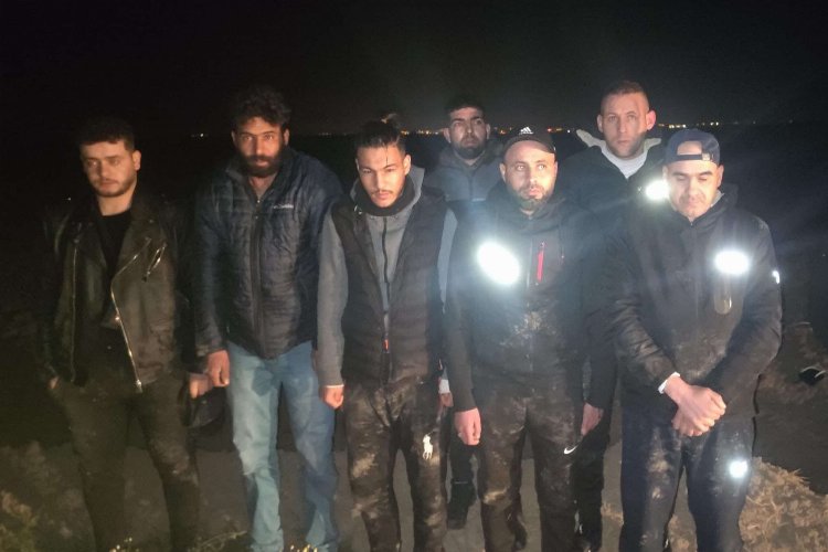 Edirne'de 7 düzensiz göçmen yakalandı
