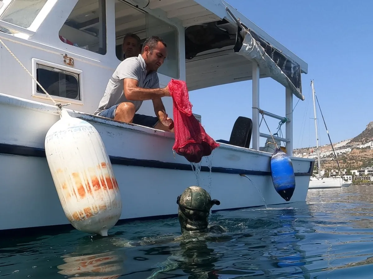 Bodrum'da Deniz Dibi Temizliği! 213 Kilogram Atık Çıkarıldı 1