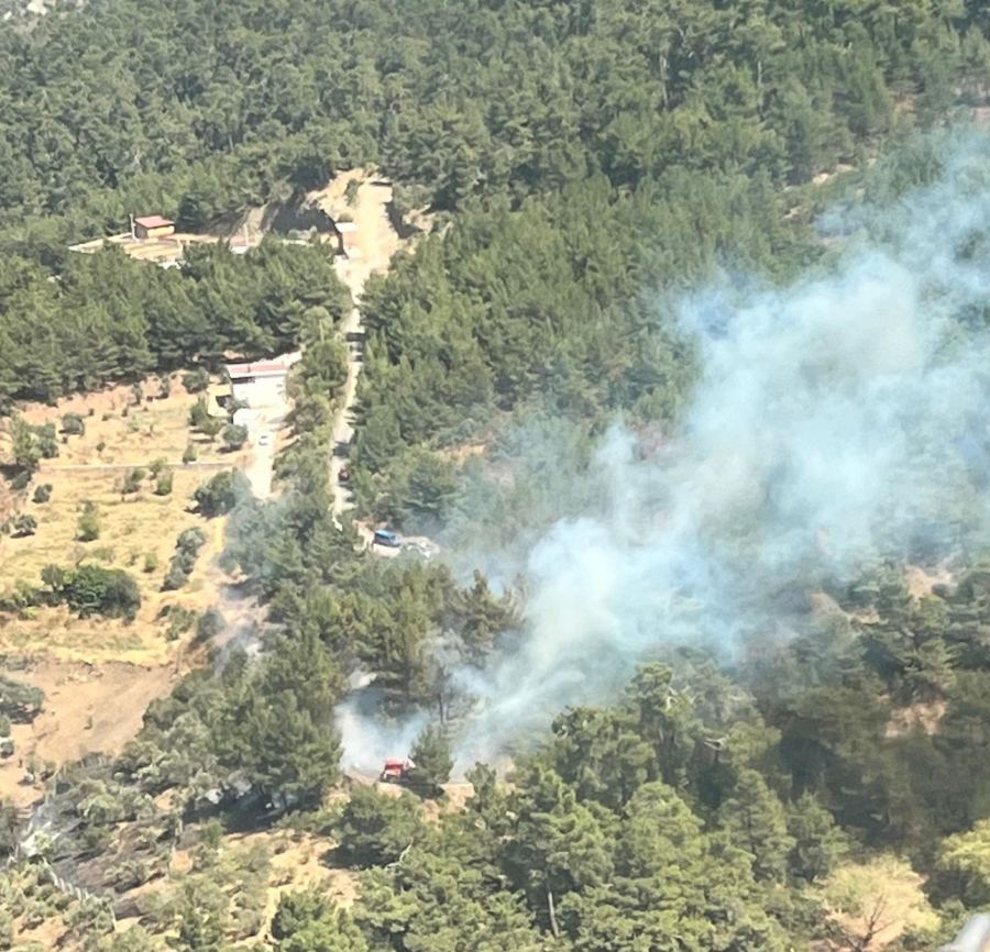 İzmir Kemalpaşa'da Yangın! İtfaiye Ekipleri Müdahale Ediyor 1