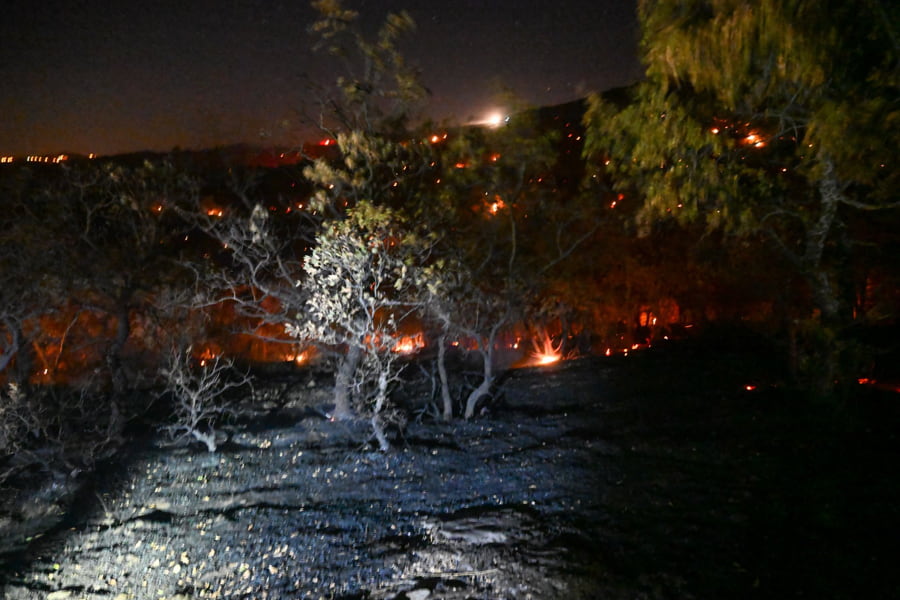 Uşak Eşme'de Yangın! Vali Turan Ergün Yangın Bölgesinde 1