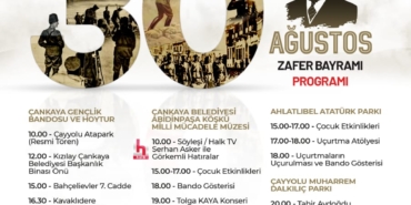 30 Ağustos Program