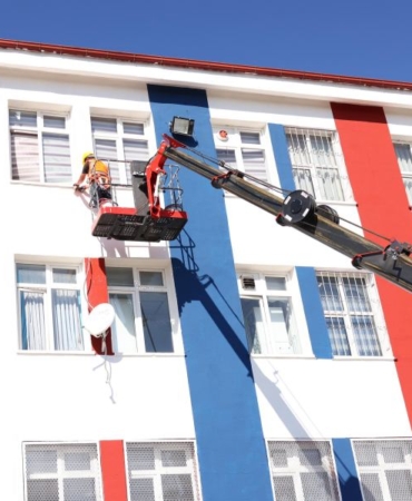 Çankaya Belediyesi Okul Dış Cephe Boyama (3)