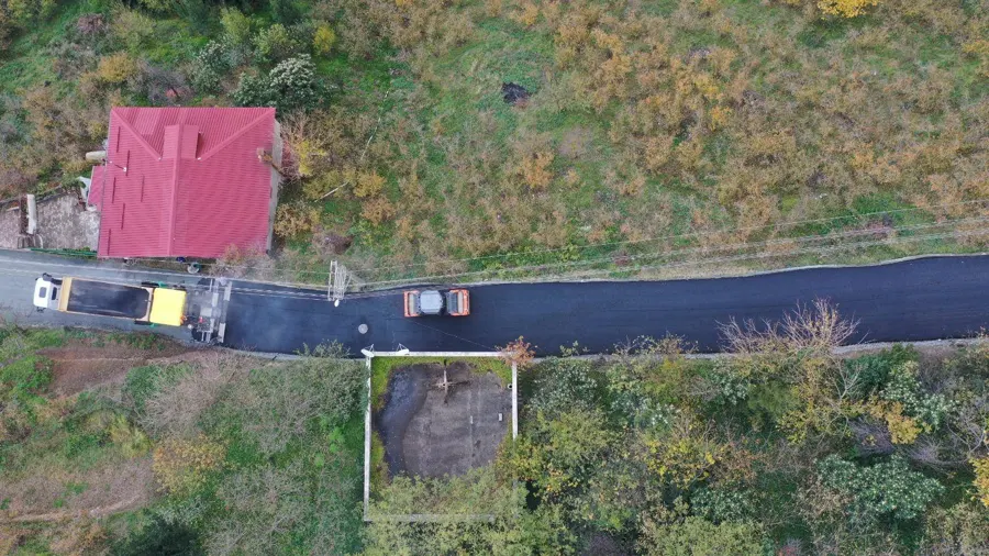 Boztepe’ye Alternatif Ulaşım Yolunda Asfalt Çalışmaları Sürüyor 1