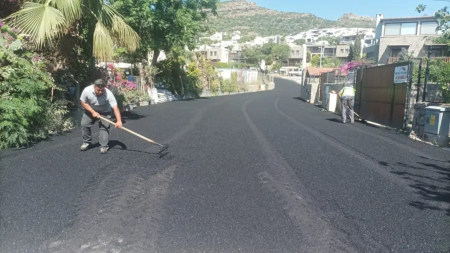 Bodrum Küçükbük’te Üstyapı Çalışmaları Sürüyor 1 Bodrum Küçükbük’te Üstyapı Çalışmaları Sürüyor 1