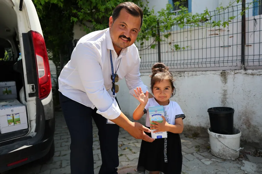 Bodrum Belediyesi’nden Çocuklara Süt Desteği 2