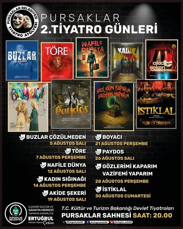 Pursaklar'da 2. Tiyatro Günleri 5 Ağustos'ta Başlıyor 2 Pursaklar'da 2. Tiyatro Günleri 5 Ağustos'ta Başlıyor 2