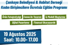 Çankaya Belediyesi Kadın Girişimcileri Desteklemek İçin “Temel Girişimcilik” Eğitimi Düzenliyor 10 Temel Girişimcilik Eğitimi