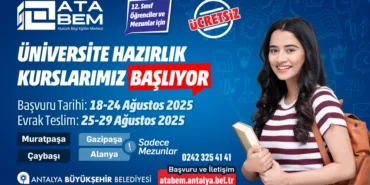 Büyükşehir’in YKS Hazırlık Kursu kayıtları başladı