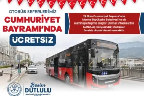 29 Ekim’de Ulaşım Ücretsiz Olacak