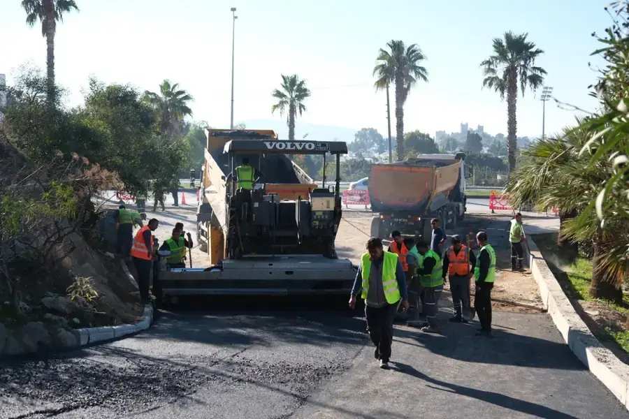 Bodrum'da Yokuşbaşı Mahallesi'nde Asfalt Çalışması 1