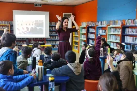 Doğan Hızlan Kütüphanesi’nde çocuklar, yazar Burcu Bahar’la “Dodo”nun yolculuğuna çıktı (6)