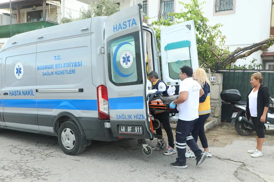 Bodrum'da Sağlık Hizmetleri Bürosu'ndan Hasta Nakil ve Tıbbi Destek 1