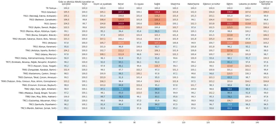 TÜİK Açıkladı: Türkiye'nin En Pahalı Bölgesi İstanbul, En Ucuzu Mardin-Siirt Hattı Oldu 2