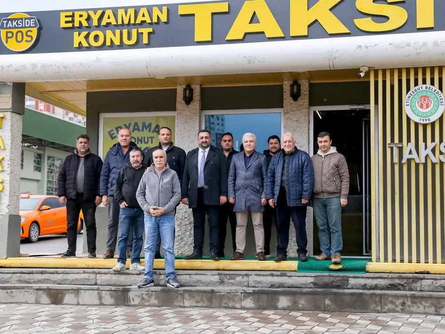 Etimesgut'ta Belediye Yönetiminden Taksi Duraklarına Ziyaret 1