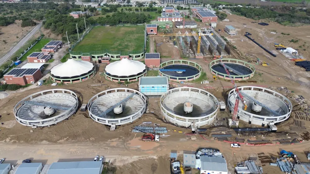 Lara Atıksu Arıtma Tesisi'nde Kapasite Artırım Çalışmaları Sürüyor 2