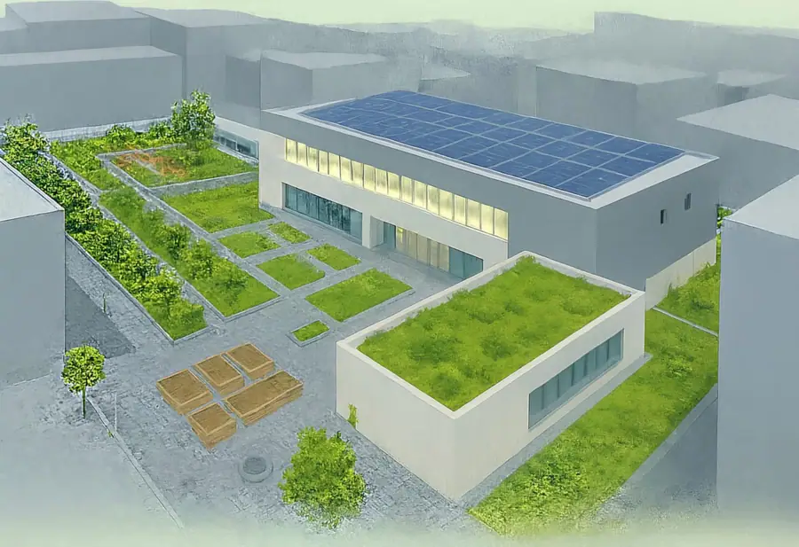 İzmir'de Kültür Merkezi Çatısı Yeşil Alana Dönüştürülecek 1 İzmir'de Kültür Merkezi Çatısı Yeşil Alana Dönüştürülecek 1