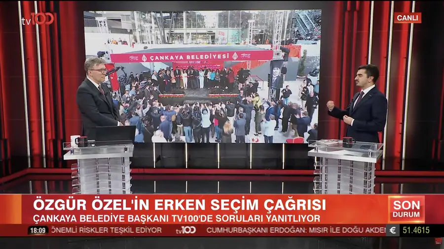 Başkan Güner TV 100'de İki Yıllık Hizmet Dönemini Değerlendirdi 2 Başkan Güner TV 100'de İki Yıllık Hizmet Dönemini Değerlendirdi 2