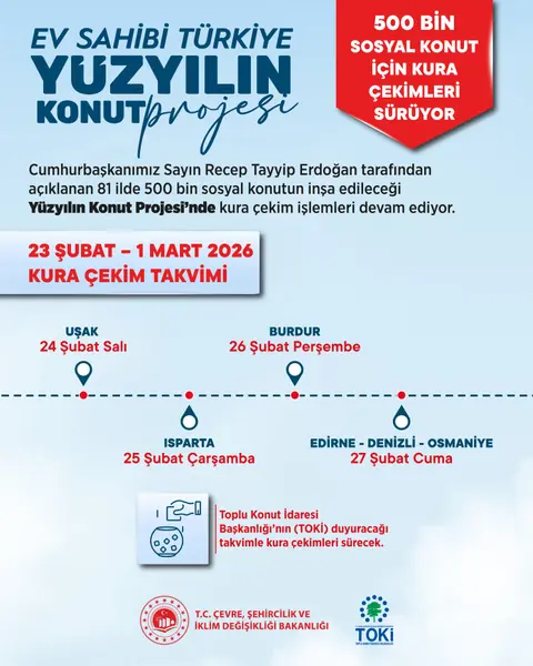 TOKİ Sosyal Konut Projesinde Bu Hafta Kura Heyecanı 6 Şehirde 1 TOKİ Sosyal Konut Projesinde Bu Hafta Kura Heyecanı 6 Şehirde 1