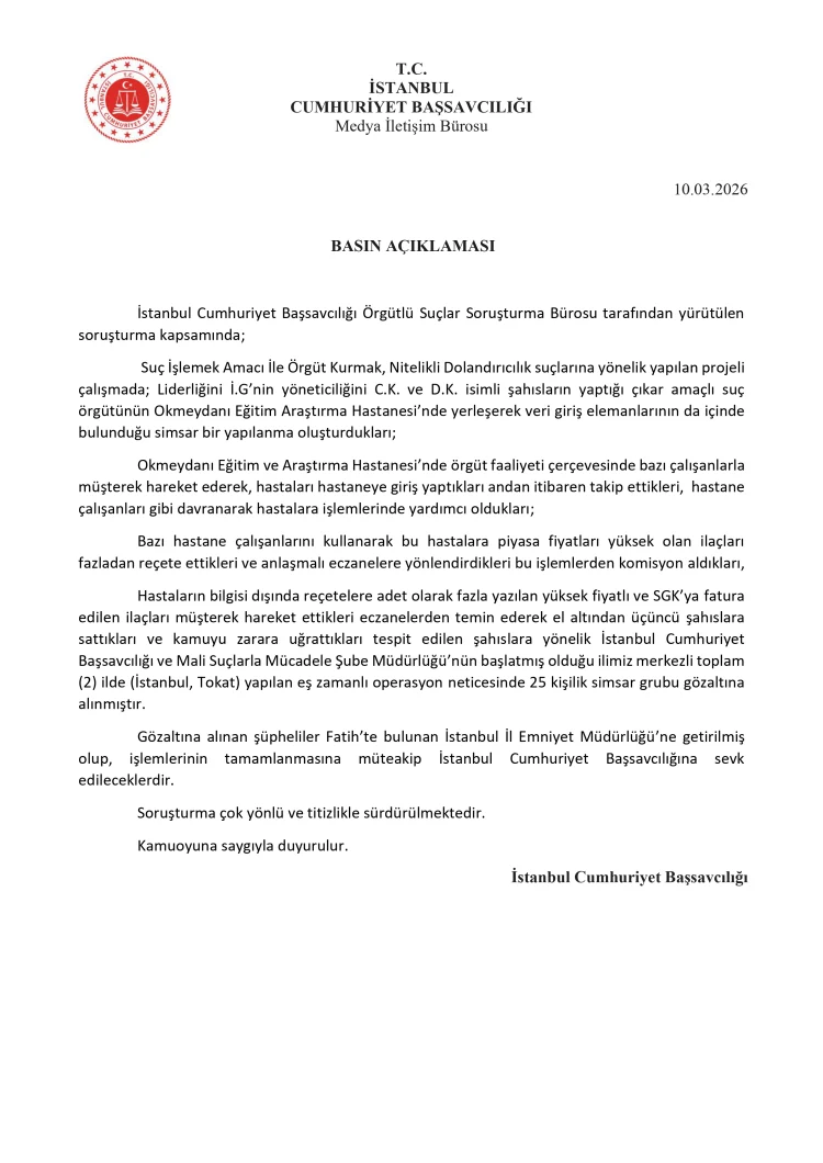 Hastanede 'Reçete Çetesi'ne 25 Gözaltı! 1 Hastanede 'Reçete Çetesi'ne 25 Gözaltı! 1