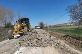 ESKİŞEHİR BÜYÜKŞEHİR BELEDİYESİ KIRSALDA YOL ÇALIŞMALARINA HIZ VERDİ (3)