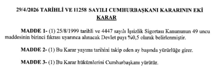 İşsizlik Sigortası Fonu'na Devlet Katkısı Yarıya İndirildi 1 İşsizlik Sigortası Fonu'na Devlet Katkısı Yarıya İndirildi 1