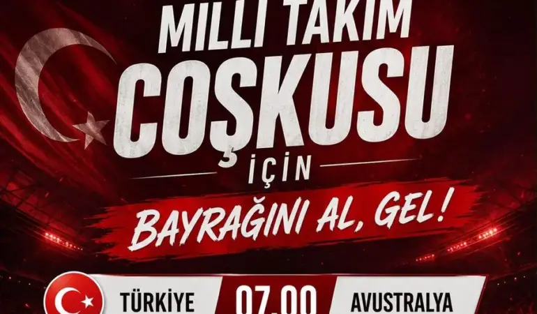 Türkiye-Avustralya Maçı AOÇ'de Dev Ekranda Yayınlanacak 6 Tasarım