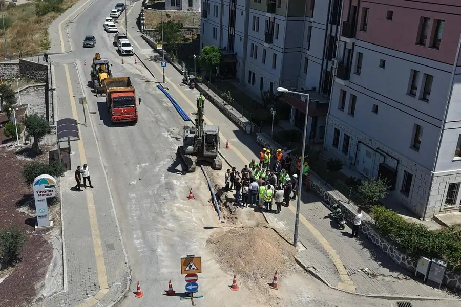 Akgedik TOKİ 2. Etap'ta İçme Suyu Hattı Yenileniyor 1