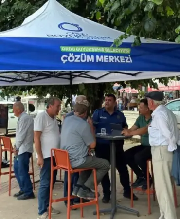 Ordu 153 Çözüm Merkezi Ekipleri İkizce'de Talep ve Şikayetleri Dinledi 2 153 ÇÖZÜM MERKEZİ 1
