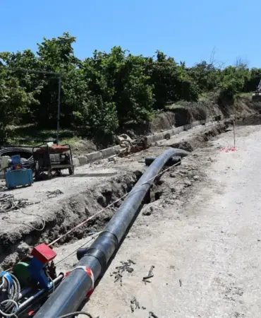 Ünye'de 600 Metrelik İçme Suyu Hattı Yenileme Çalışmaları Sürüyor 10 BÜYÜKŞEHİR ÜNYE 1