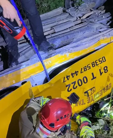 Yığılca'da Otomobil Uçuruma Yuvarlandı: Sürücü Yaralı Kurtarıldı 5 Haber Görseli