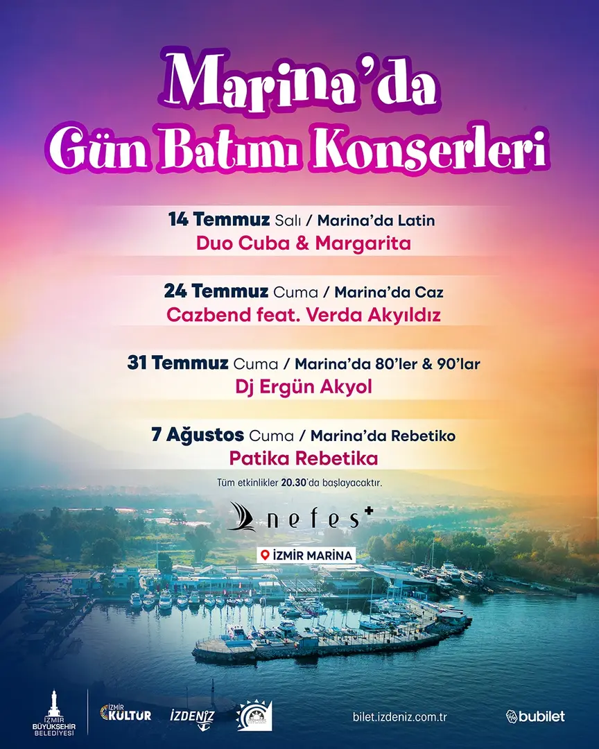 İzmir Marina'da Yaz Konserleri Serisi Başlıyor 1 İzmir Marina'da Yaz Konserleri Serisi Başlıyor 1
