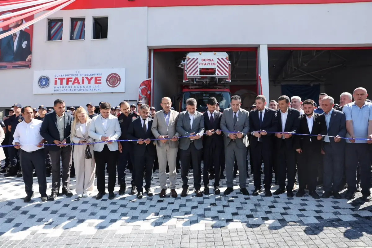 Büyükorhan'da Yeni İtfaiye Hizmet Binası Törenle Açıldı 1 Büyükorhan'da Yeni İtfaiye Hizmet Binası Törenle Açıldı 1