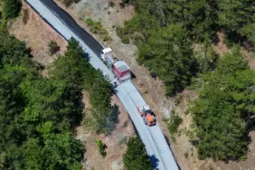 Gördes’te Çiçekli ile Sindel Arasında 10 Kilometrelik Yol Çalışması Başladı (10)