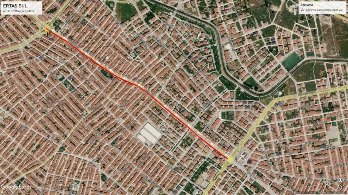 Eskişehir Ertaş Bulvarı'nda Gece Saatlerinde Üç Etaplı Yol Kapatma Uygulaması 1 Eskişehir Ertaş Bulvarı'nda Gece Saatlerinde Üç Etaplı Yol Kapatma Uygulaması 1