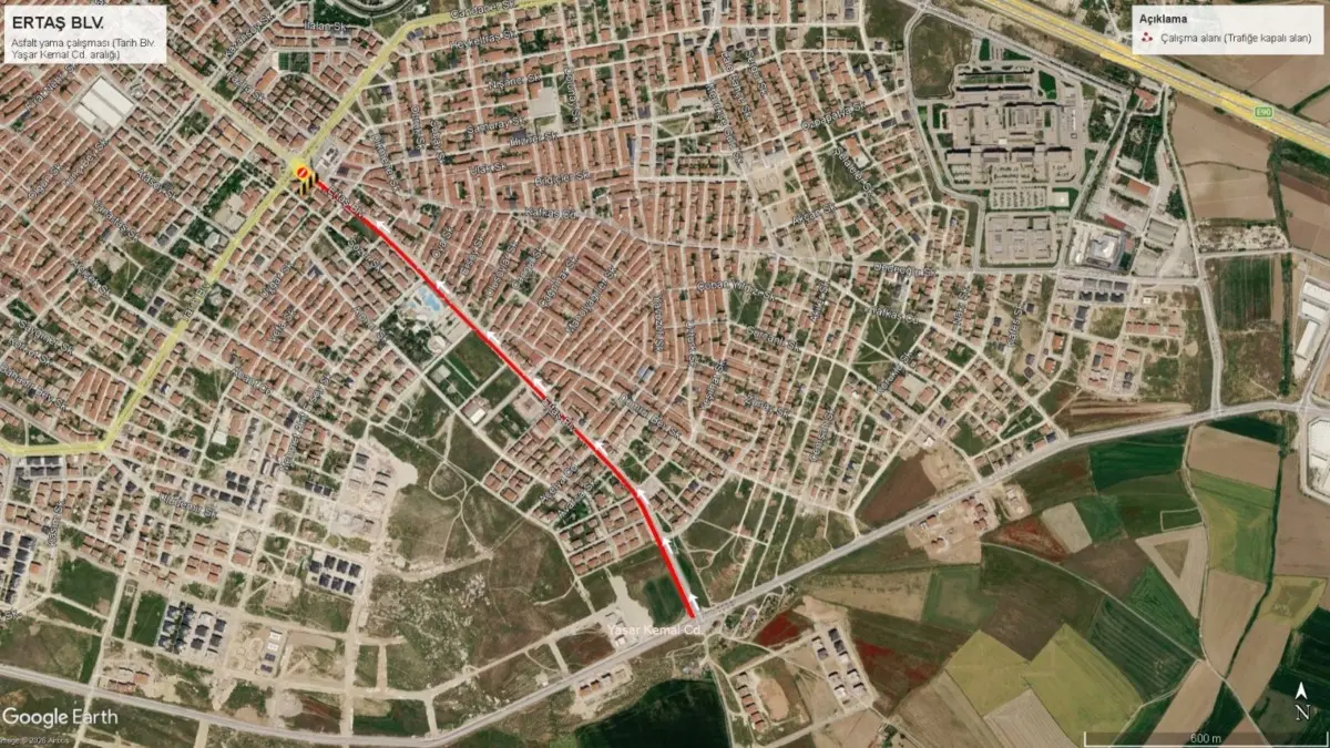 Eskişehir Ertaş Bulvarı'nda Gece Saatlerinde Üç Etaplı Yol Kapatma Uygulaması 2 Eskişehir Ertaş Bulvarı'nda Gece Saatlerinde Üç Etaplı Yol Kapatma Uygulaması 2