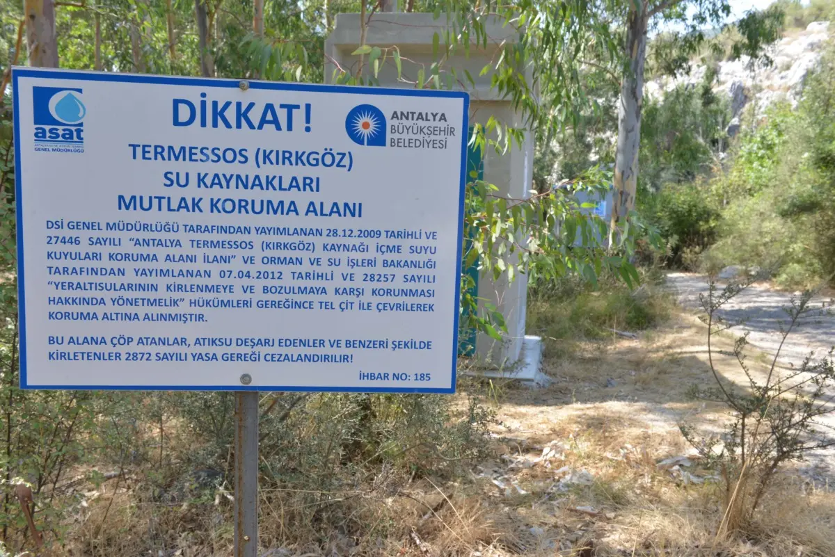 Antalya Kırkgöz Su Kaynaklarında Kaçak Uygulamalara Müdahale 1