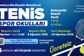 Büyükşehir’in ücretsiz tenis eğitimlerinde yeni dönem başlıyor