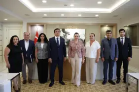 Kırgız Cumhuriyeti Antalya Başkonsolosu Başkan Vekili Özdemir’i ziyaret etti (4)