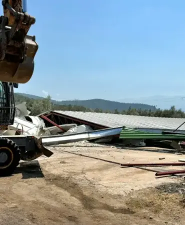 Osmangazi'de Zeytinlik Alana İnşa Edilen Kaçak Depo Yıkıldı 5 osmangazi yıkım d8g88d4g8 (1)