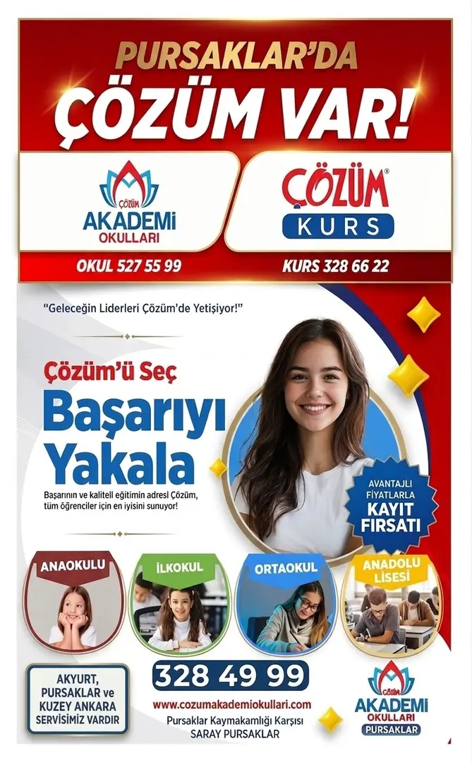 Pursaklar Çözüm Akademi'den Akyurtlu Öğrencilere Servis Hizmeti 1 Pursaklar Çözüm Akademi'den Akyurtlu Öğrencilere Servis Hizmeti 1
