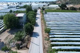 Sarıgöl’de Üzüm Hasadı Öncesi Üreticilerin Yolu Yenileniyor (1)