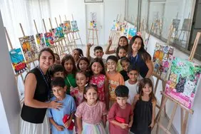 Sayılarla Tuval Boyama Atölyesi Mini Sergi ile Tamamlandı (16)