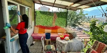 Denizli’de Evde Bakım ve Sağlık Hizmetleri Sürüyor 2 Denizli Büyükşehir evde bakım 1